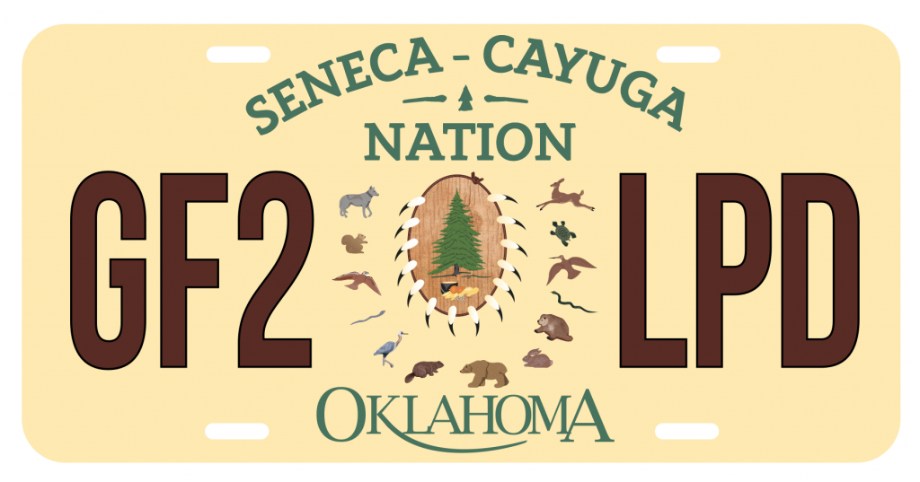 Seneca-Cayuga Nation License Plate